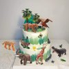 QuarenDen 49Pcs Rainforest Animals Figures, Model Scenery Kit, Jungle Animals Figures, Model Trees for Pinata Fillers, Boys Girls Educational Toys, Party Favors