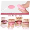 5 Pcs Lip Brush Tool Lip Scrub Brush Double-Sided Silicone Lip Exfoliator Brush Lip Scrubber Tool for Dark Lips
