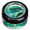 Iridescent Chunky Glitter by Moon Glitter – 100% Cosmetic Glitter for Face, Body, Nails, Hair and Lips - 0.10oz - Green