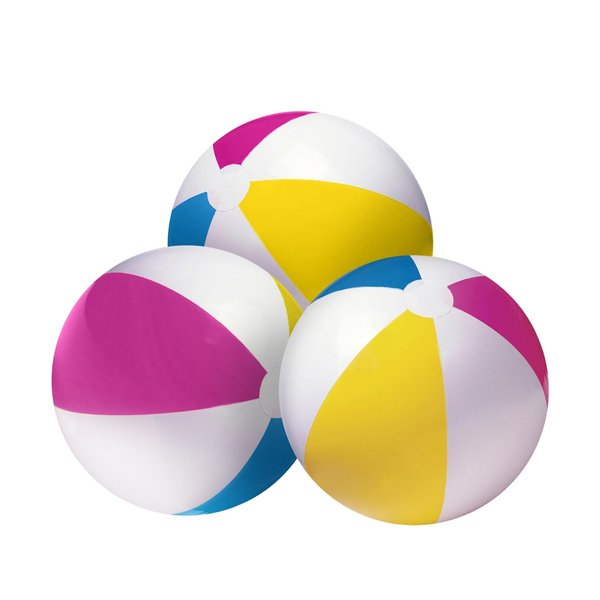 Happy Hippo 24" Beach Ball (Pack of 3)