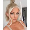 FENJUN HAIR Glueless Wigs Highlight Ombre Ash Blonde Lace Front Wigs Ombre Grey Icy Blonde Bob Silky Straight Wig with Dark Roots HD Lace Frontal Japanese Synthetic Platinum Wigs for Women Pre plucked
