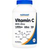 Nutricost Vitamin C with Zinc Supplement Capsules, 120 Servings - 1000mg Vitamin C, 45mg Zinc, Non-GMO, Gluten Free
