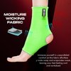 WYOX Ankle Brace and Ankle Wraps Support - Compression Socks for Women and Men, Ankle Compression Socks for Boxing, Muay Thai, Kickboxing, and Gym (Green, L/XL (Women 7.0-10.5/ Men 6.0-9.5))