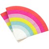 C.R. Gibson TW4-24076 Rainbow Disposable Paper Cocktail Napkins for Birthday Parties and other Celebrations, Multicolor, 20pcs, 5" x 5"