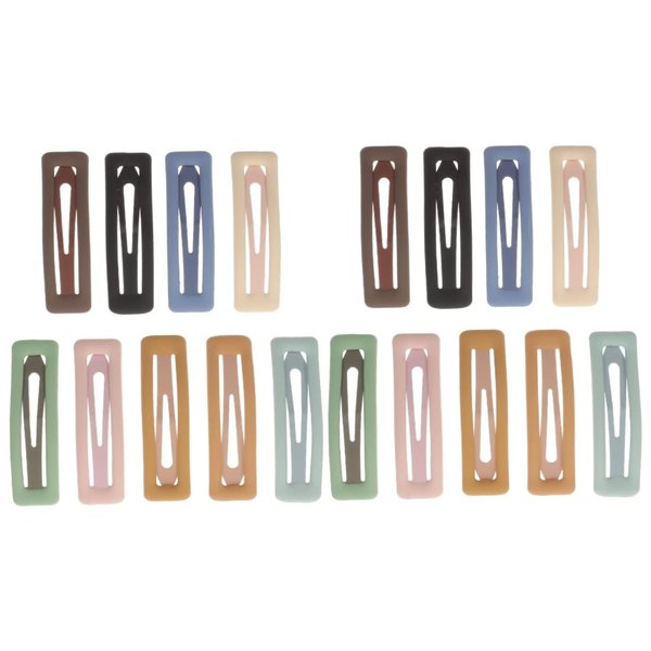 COHEALI Girls Hair Accessories 18 pcs Clamps Birthday Matte for Square Pin Girls Metal Clips Bobby Women Simple Accessories Girl Snap Barrettes Small Woman Hair Girl Hair Accessories