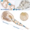 G.C Girls Elsa Dress Costume Princess Dress Up Clothes with Long Cape Kids Toddler Wig Crown Wand Jewelry Necklace Accessories Halloween Cosplay Birthday Party Supplies