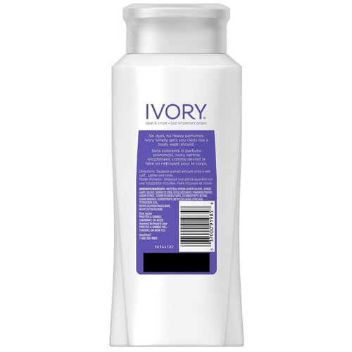 Ivory Lavender Scented Body Wash, 21 ounce (Pack of 6)