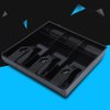 Cash Drawer Register Insert Tray Replacement 3 Bills 3 Coins Money Storage Box 9.6 x 9.6 x 1.4inch to Make Money Well Organized (Black)