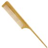 Bamboo Rat Tail Comb with Fine Teeth for Teasing and Post Styling - Anti-Static Tool for Curly Hair for Women and Men