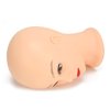 ZJchao Cosmetology Bald Manikin Mannequin Head, Practice Training Head Mannequin Head for Wig Hat Making Wigs Display Makeup Exercises Bald Mannequin Head Doll Hairdressing Training Head 49cm(#1)