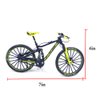 Ailejia Mountain Bike Toy Mini Cake Topper Dirt Bicycle Ornament Vehicles Model Cake Toppers Road Model Bikes BMX Decoration Crafts for Home (Black Green)