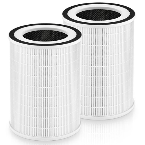 True HEPA KILO Filter, Compatible with Afloia KILO, KILOPLUS, KILOPRO, MIRO, MIRO PRO and MORENTO KILO Air purifier, H13 True HEPA 360° 3-Stage Filtration for Afloia KILO Filter, 2-Pack