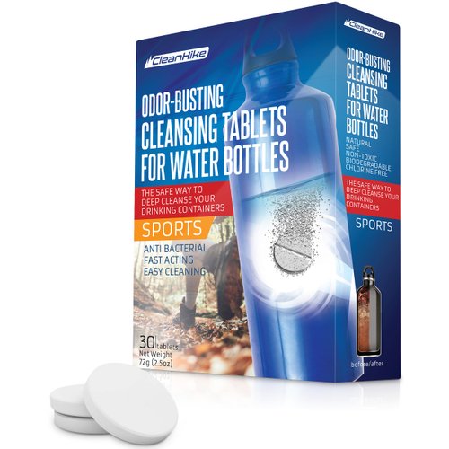 Tumbler Water Bottle Cleaning Tablets - (30 Tablets) All Natural Ingredient, Great for All Stainless, Plastics, Ceramic and Glass Drinking Containers, Individually Packed (1)