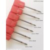 SQULIGT 6Pcs Nail Drill Bits Flame Shaped Head, 3/32'' Cuticle Clean Nail Bit for Electric Nail File Machine, Suitable for Acrylic Manicure Pedicure Cuticle Gel Polishing, Nail Salon Supply