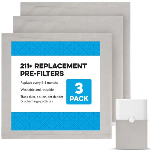 Impresa 3 Pack Replacement Washable Pre-Filters for Blueair Blue Pure 211+ Lunar Rock Color For Air Purifier