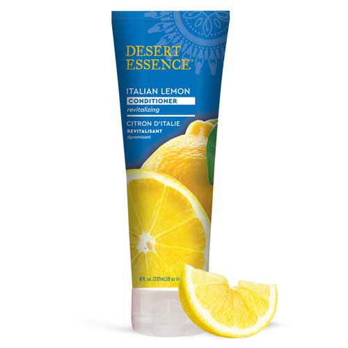 Desert Essence Italian Lemon Conditioner - 8 Fl Oz - Revitalizing Hair Detangler - Adds Volume - ...