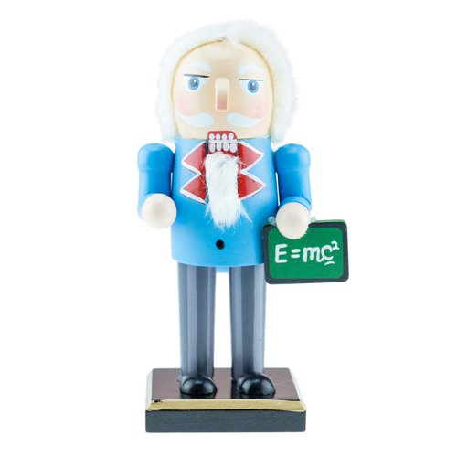 Clever Creations Science Teacher 7 Inch Traditional Wooden Nutcracker, Festive Christmas Décor for Shelves and Tables