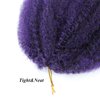 Dmovinse 12Inch Marley Hair Braiding Hair 5Packs Ombre Short Springy Afro Kinky Twist for Soft Locs Pre Fluffed Crochet Braids Synthetic Crochet Hair Extensions(Mixed Purple#)