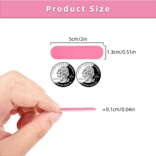 VIOCIWUO Mini Nail File Bulk 300Pcs (180/240 Grit), Disposable Nail Files Double Sided Emery Boards Home or Professional Manicure Tools(Purple and Pink)