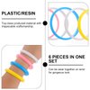 BESTOYARD Plastic Bangle Bracelets New Years Eve Party Supplies Candy Color Bracelet Party Favors Pack for Birthday Party (Random Color)
