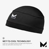 MISSION Cooling Helmet Liner Skull Cap - Cools When Wet Liner for Helmets and Hats - UPF 50 Sun Protection (Black)