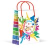 LARZN - Celebrate With an Impression Premium Paint Art Party Bags, Paint & Art Party Favor Bags, New, Treat Bags, Gift Bags,Goody Bags, Paint Party Supplies, Decorations, 12 Pack