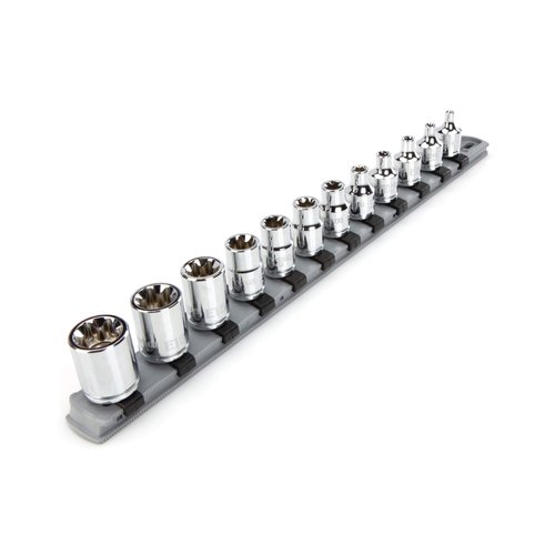 TEKTON 3/8 Inch Drive External Star Socket Set, 12-Piece (E4-E20) | SHD91117