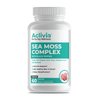Aclivia Certified Organic Irish Sea Moss Capsules with Bladderwrack, Burdock Root, and BioPerine, Pure Wildcrafted Sea Moss Supplement, Vegan, Non-GMO, 60 Counts Seamoss Capsules