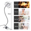 2.5X Magnifying Lamp, ATOMUS LED USB Rechargeable Tattoo Beauty Magnifier Lamp with Metal Clip for Eyebrow Tattoo Manicure Eyelash Extension Read