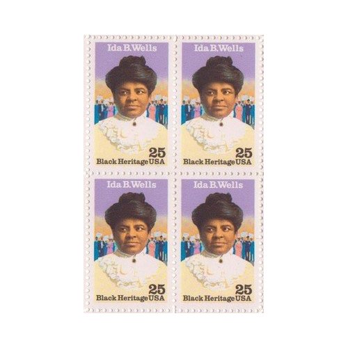 Ida B. Wells Set of 4 x 25 Cent US Postage Stamps NEW Scot 2442