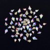 240pcs Popular 12 Styles FlatBack Crystals Mix Sizes Multi Shapes Glass Crystal AB Rhinestones For Nail Art Craft 3D Decorations Flat Back Stones Gems Set Box