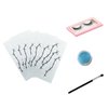 Halloween Cospaly Face Stick Blue eye shadow false eyelashes Costume Festival Face Gems Stick on Rhinestone Tattoo Stickers Pasties Self Adhesive Temporary Tattoos Fashion Stick for Party (Blue)