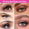 6 Pcs Self Adhesive Eyelashes, Reusable Self Adhesive Eyelashes, No Glue Eyelashes and Waterproof Wispy Lashes with Tweezers, Self-Adhesive False Eyelashes Natural Look
