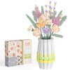 Flower Vase for Lego Bouquet, White Vase Building Set for Lego Roses Sunflowers Wildflower Daffodils Lotus Cherry Blossoms, for Flower Lovers, Christmas, Valentine's and Mother's Day