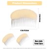 2Pcs Beige Charming Bump It Up Volume Inserts Hair Comb, Do Beehive Hair Style Tool Hair Comb, Do Beehive Hair Base Styling Accessories for Women Lady Girl