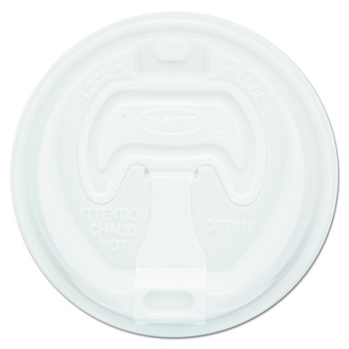 Dart 16RCLPK Optima Reclosable Lid, 12-24oz Foam Cups, White (Pack of 100)