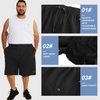HOdo Mens Big and Tall Swim Trunks Black 5XL