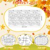 SICOHOME Thanksgiving Coloring Tablecloth for Kids - 100x49 inch Giant Thanksgiving Coloring Poster Art Craft for School Classroom Thanksgiving Activities Party Supplies