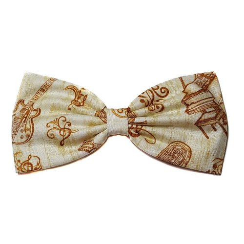 Special Prints Hairbows- Music Notes, Houndstooth,argyle, Nascar, Cammo (Group 2 of 2) (Alligator Clip, Musical Instruments)