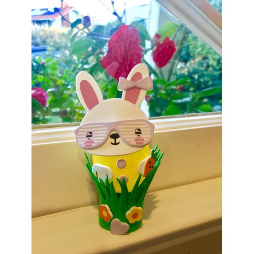 Funiverse Bulk 18 Sets of Easter Egg Decorating Foam Kids Craft Kits (Easter Eggs Not Included) - Over 700 Pieces of No Mess. No Stains