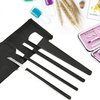 4 PCS Pedicure Knife Set Stainless Steel Ingrown Toenail Knife Correction Foot Scraper Clipper Pedicure Nail Remover Kit with Storage Bag for Calluses Beauty Salon Home Use Foot Care - Black