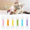 CiyvoLyeen Swabs Catnip Toys Set of 6 Soft Plush Cat Kicker Toys Interactive Kitty Kick Sticks for Cat Lovers Gift Sturdy Cat Teething Chew Toy for Cat