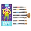 Mideer Paintbrushes Set, 7 Piece Brushes Set for Kids, Aluminum and Polyester Brushes for Canvas, Watercolor, and Paper Painting,Children Painting Brush, Art Brush Set,Easy to Carry Design