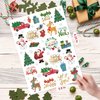 AOYOO Christmas Decorations Temporary Tattoos 52 Glitter Styles Stocking Stuffer for Kids Team Naughty Team Nice Christmas Party Favors Xmas Tree Santa Christmas Eve Gift Christmas Accessorie