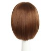 HSPCYGG Bob Wig,Short Costume Wigs Synthetic 10" Wigs with Bangs for Women Flame retardant Halloween Straight Girls Daily Wig (10" copper Brown)