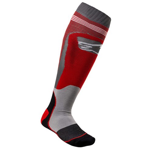 Alpinestars 4701820-318-L Mx Plus-1 Socks Red/Cool Grey Lg