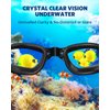 Aegend Swim Goggles, 2 Pack Swimming Goggles No Leaking Adult Men Women Youth, Aqua & Clear Black, UV Protection|Adjustable|Anti Fog