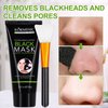 Blackhead Remover Mask, Charcoal Peel Off Face Mask, Blackhead Face Mask, Blackhead Peel Off Mask with Brush for Pore Cleansing and Blackhead Removal, Facial Skin Care for Men & Women, 100g