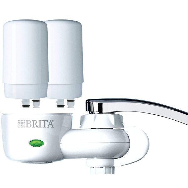 Brita On Tap Faucet Water Filter System, Includes:1 System+2 Filters