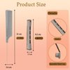 60 Pieces Hair Perm Pods Plastic Perming Rods Cold Wave Rods Curlers Hair Rollers with 1 Pieces Steel Pintail for Hairdressing Styling(Grey, 1.5 Cm/0.59 Inch)